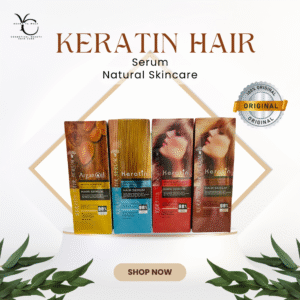 Keratin Hair Serum for Frizz Control, Shine & Hair Repair 4 Colours